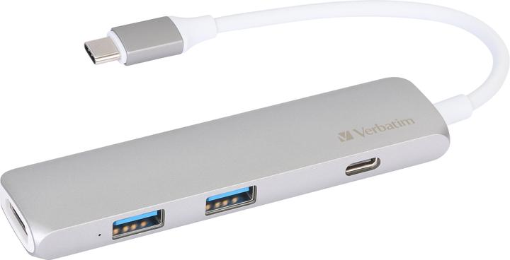 Verbatim USB-C Hub with HDMI (USB-C, USB-A, 4 Ports)