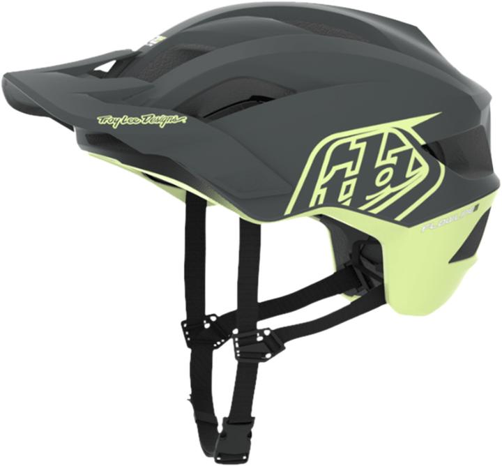 Troy Lee Designs Flowline SE MIPS Helm, Badge, gray/glo yellow, XS/S | 53-56cm
