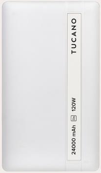 Tucano Power bank for laptop, 24000 mAh, White (24000 mAh, 120 W)
