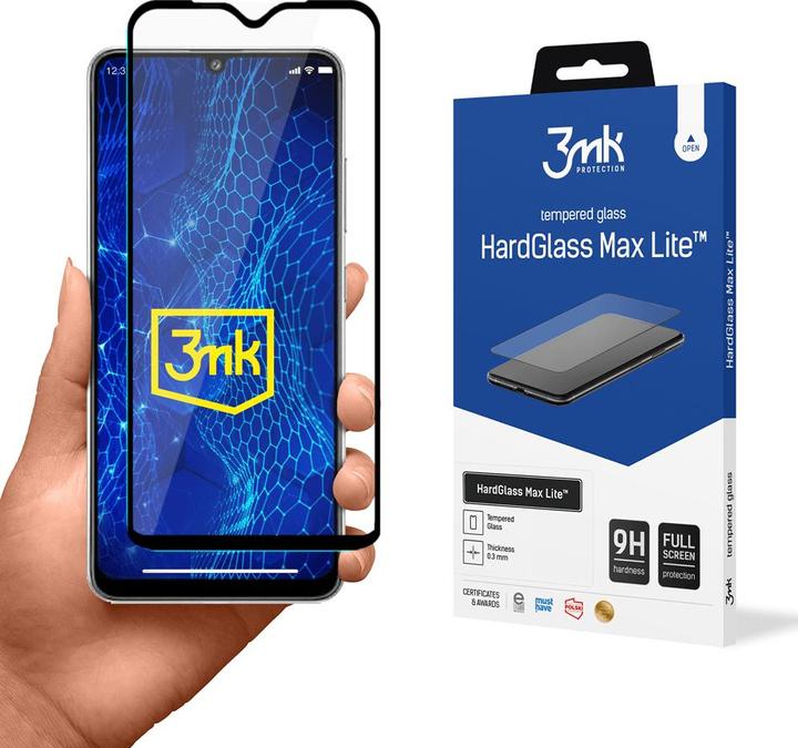 Actual product image 3MK HardGlass for Samsung Galaxy A32 4G black frame (1 Piece, Samsung Galaxy A32)