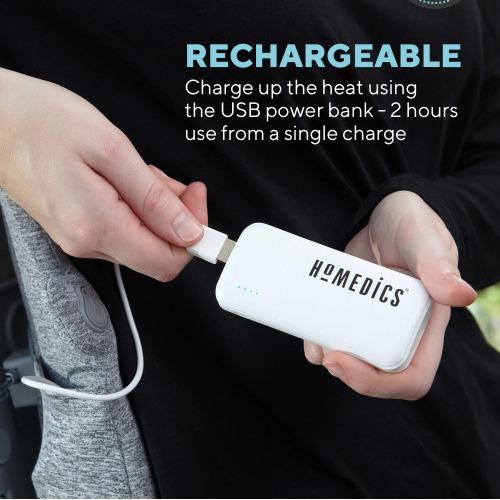 Image du produit Homedics Coussin dorsal avec couverture et chaleur