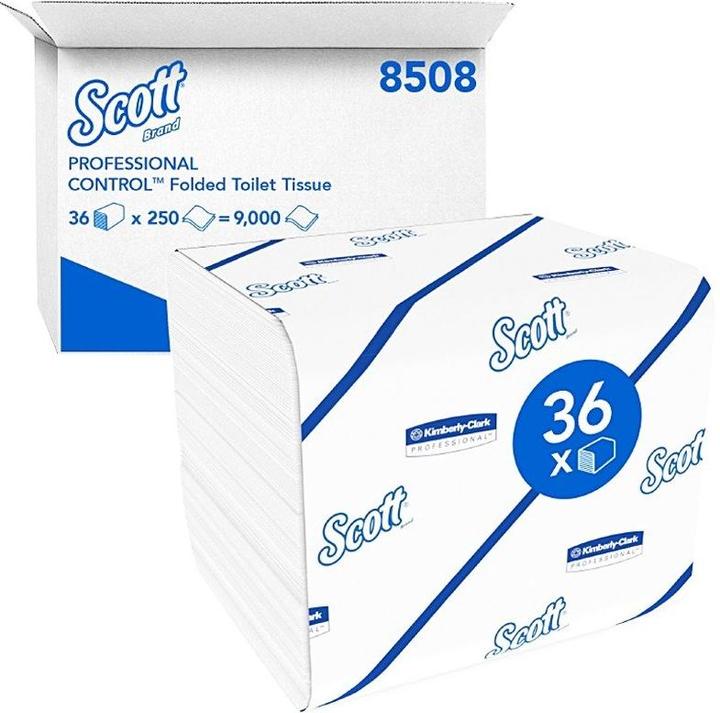 Actual product image Scott Sports Toilet paper single sheet 2-ply white (250 x)