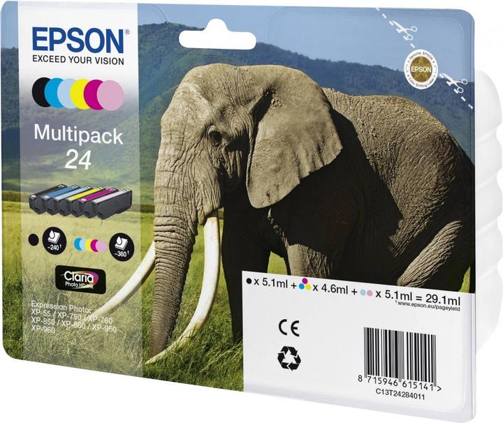 Image du produit Epson Multipack 24, Claria Photo HD (M, C, Y, CF, LC, LM)