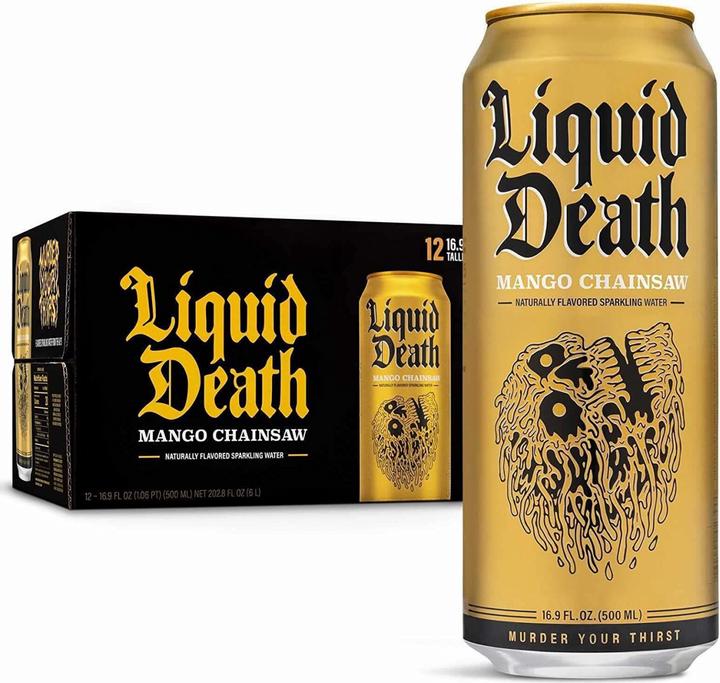 Produktbild Liquid Death Mango Chainsaw (12 x 50 cl)