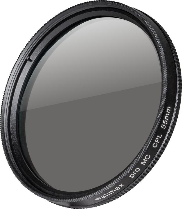 Actual product image Walimex pro per polarizing filter Circular tempered 55 mm (55 mm, Polarizing filter, 55 mm)