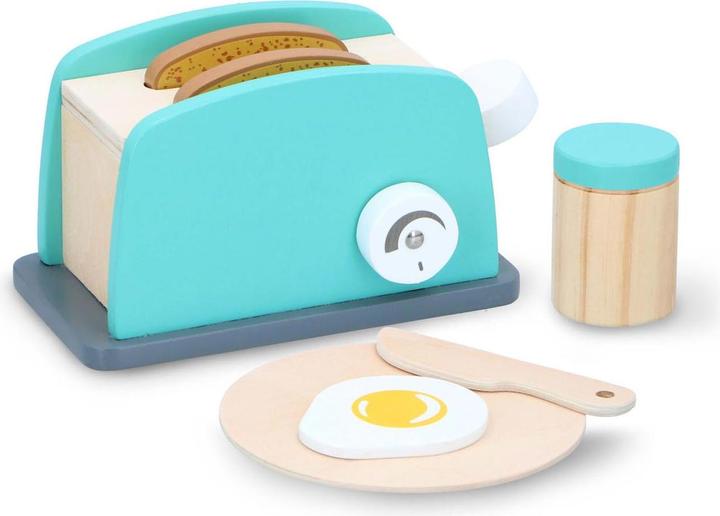 Marionette Wooden Toys Holz-Toaster-Set, 7-tlg.