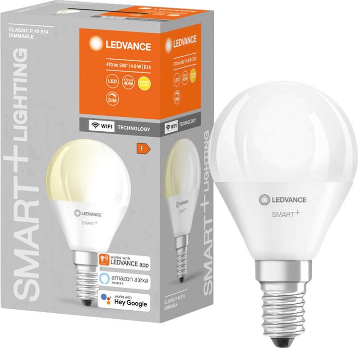 Produktbild Ledvance Smart+ Wifi Mini Bulb (E14, 5 W, 470 lm, 1 x, F)