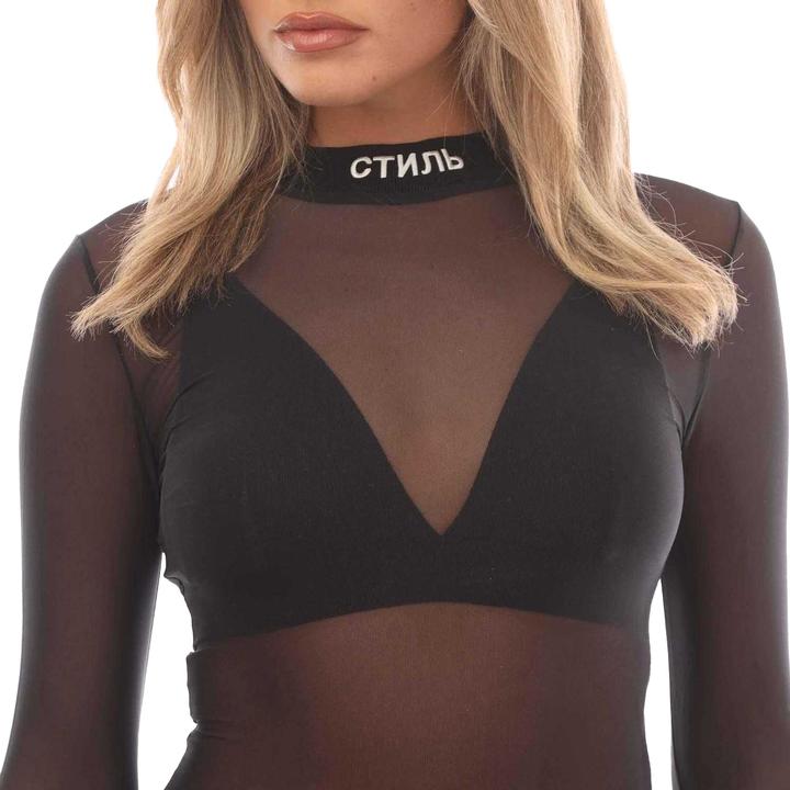 Actual product image Heron Preston Womens/Ladies Ctnmb Mesh Bodysuit (38 D)