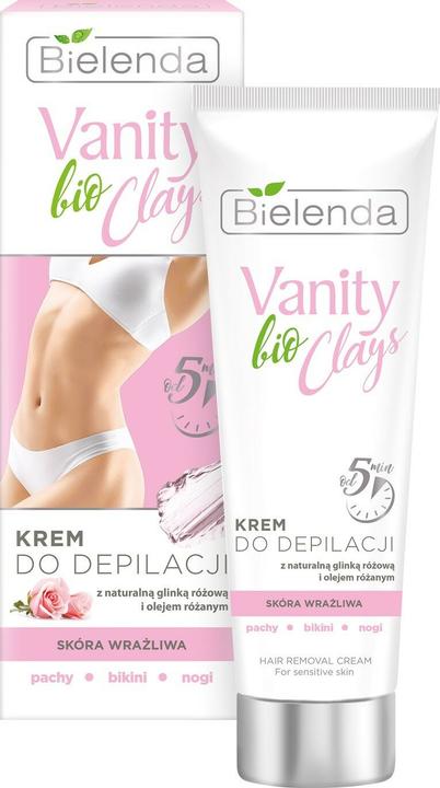 Image du produit Bielenda Vanity Clays Hair Removal Cream - Crème capillaire avec épilateurs Clayclay roses (100 ml, 1 x)