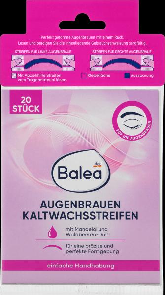 Actual product image dm Balea Depilatory strips eyebrows (20 x)