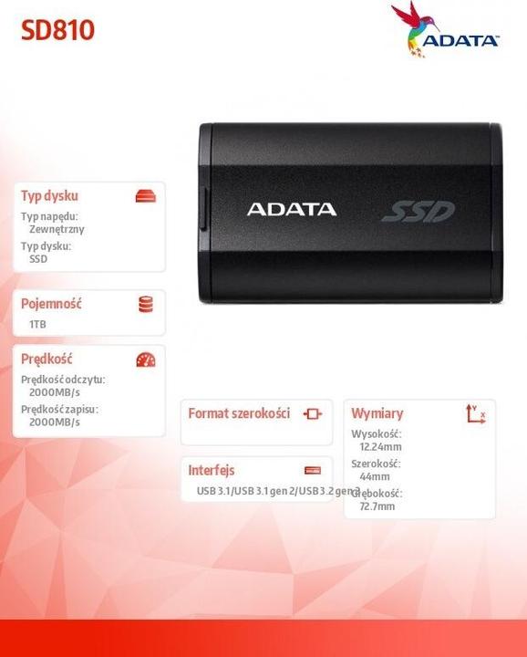 Immagine prodotto Adata SD810 (1000 GB)