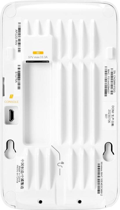 Actual product image HPE NW ION AP RW AP22D, Networking Instant (1200 Mbit/s)