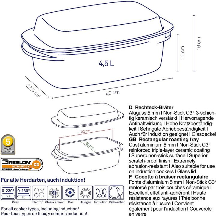 Image du produit Kela Kerros (Cocotte + faitout, Fonte d'aluminium)
