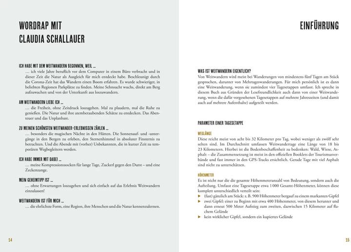 Produktbild Sehnsucht Weitwandern (Deutsch, Claudia Schallauer, 2024)