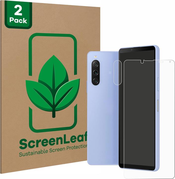 Image du produit ScreenLeaf Film de protection durable Protection d'écran Film clair transparent (2 pièce(s), Sony Xperia 10 V)