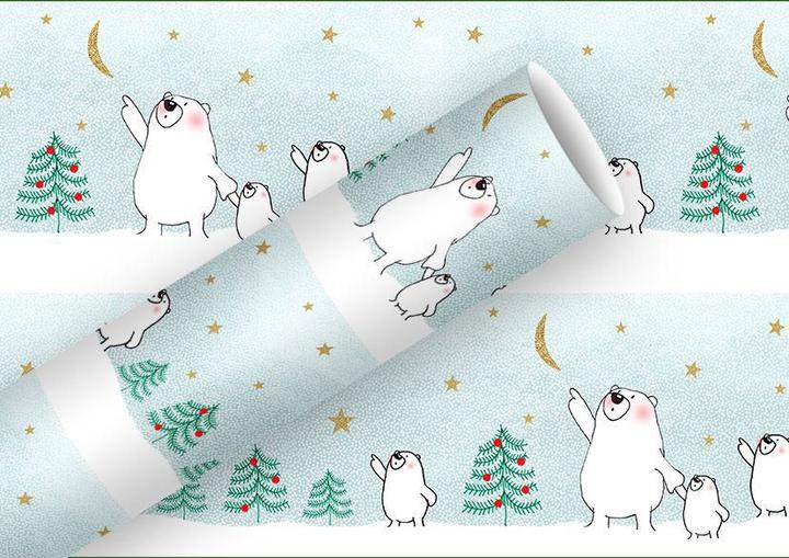 Actual product image Braun + Company Wrapping paper Papa Bear (Wrapping paper, 1 x)