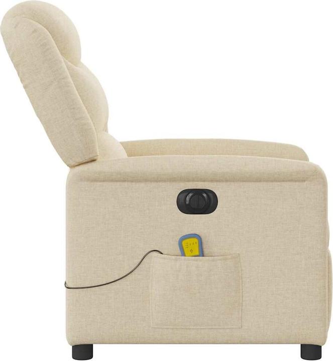 Immagine prodotto VidaXL Sedia da massaggio elettrica in tessuto crema