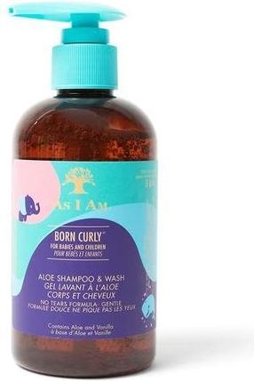 Produktbild As I Am Born Curly Aloe Shampoo & Waschmittel 240ml/8oz (240 ml, Flüssiges Shampoo)