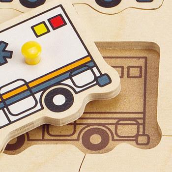 Actual product image Hape Rescue vehicle jigsaw puzzle