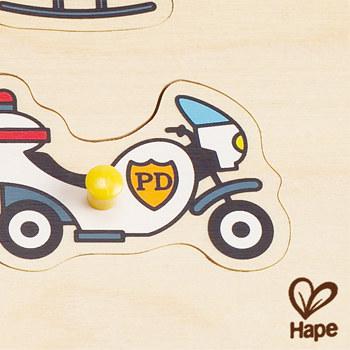 Actual product image Hape Rescue vehicle jigsaw puzzle