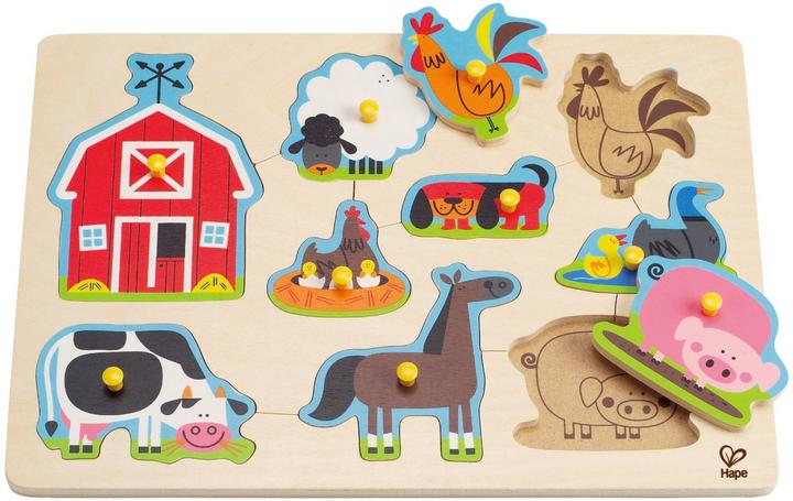 Hape Steckpuzzle Bauernhoftiere
