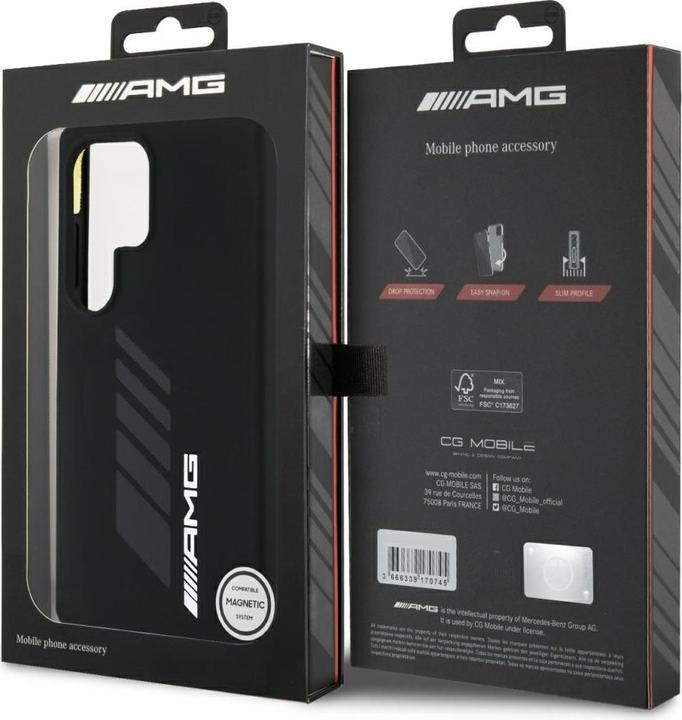 Image du produit Mercedes AMG Oversize Rhombs MagSafe Case for Samsung Galaxy S25 Ultra - Black (Samsung Galaxy S25 Ultra)
