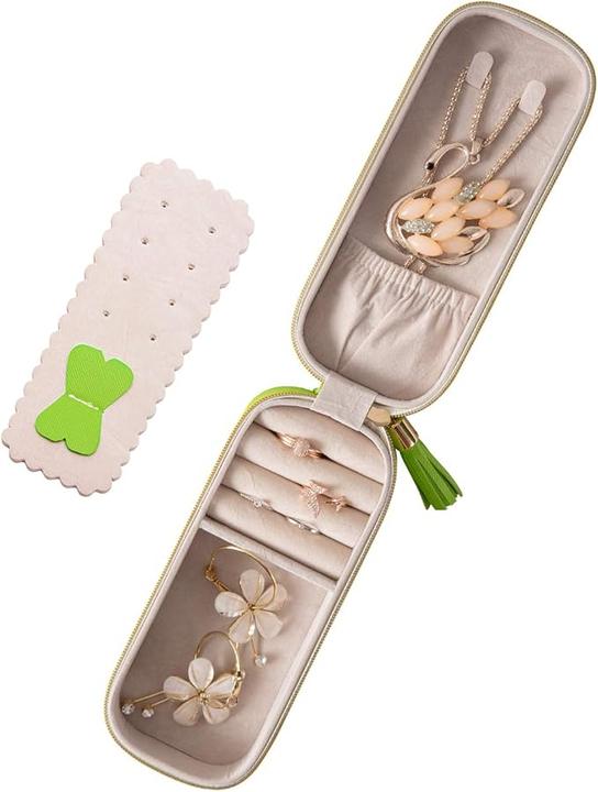 Image du produit Only-Bags.Store Travel Jewelry Box, Portable Jewelry Case, PU Jewelry Box, Small Jewelry Container, Jewelry Boxes