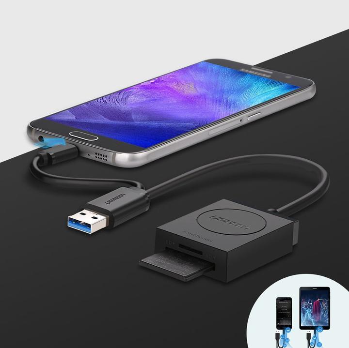Actual product image Ugreen 2 in 1 USB-A 3.0 card reader (USB 3.0)