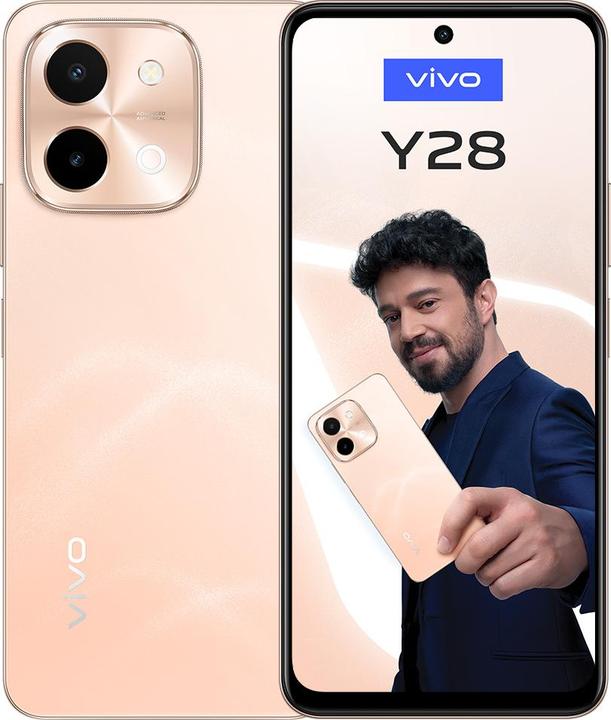 Actual product image Vivo Y28 (256 GB, Mercan Turuncusu, 6.68", Dual SIM, 4G)