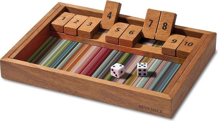 Actual product image Remember Dice game Shut the Box (English, Swiss German)