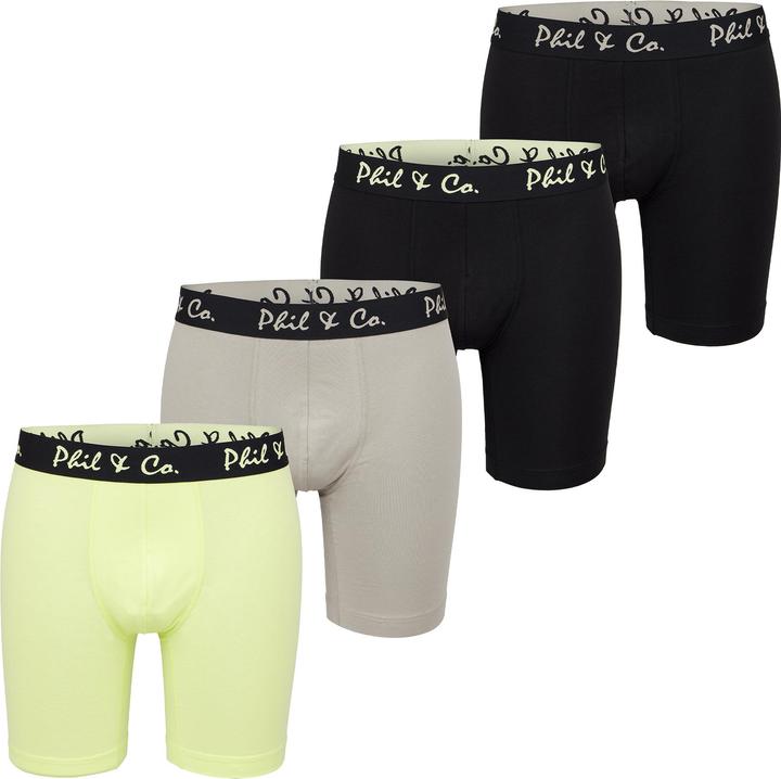 Image du produit Phil & Co. Berlin Retro Boxer Long Boxer (XL, paquet de 4)