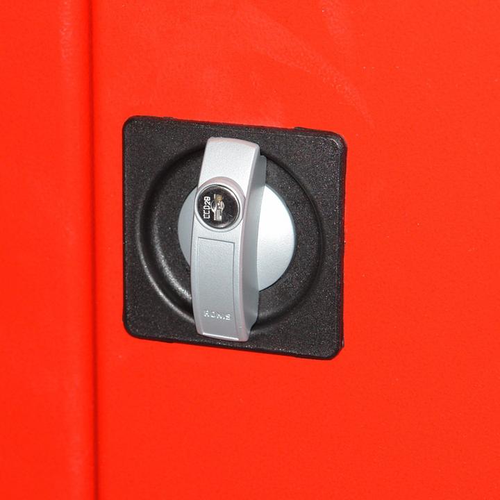 Produktbild Dema Schrank "XXL" anthrazit / rot 110x192x58 (53 cm, 192 cm)
