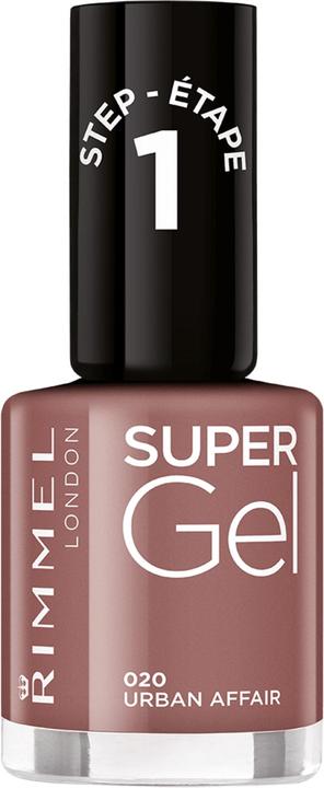 Rimmel London Rimmel - Super Gel STEP1 - Gel nail polish 12 ml - (020 Urban affair, Gel-Effekt Nagellack)