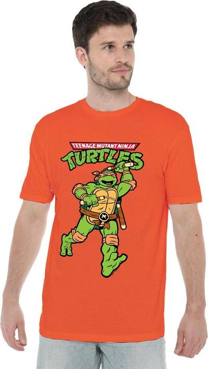 Immagine prodotto Teenage Mutant NT Maglietta Michelangelo Retrò Uomo (L)