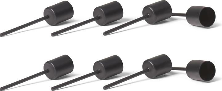 Produktbild Novaliv 8x Stabkerzenhalter Schwarz I Kerzenpick 10 x 2,5 cm Kerzenstecker für