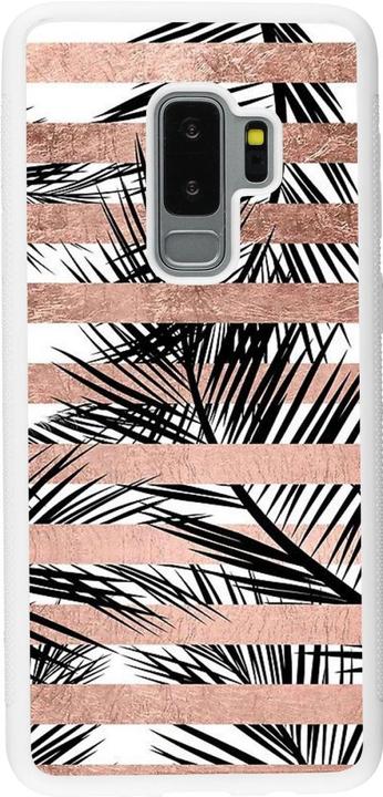 Immagine prodotto PhoneLook Coque Silicone rigide blanc Palm trees gold stripes (Samsung Galaxy S9+)