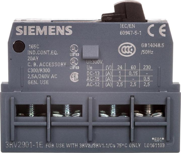 Image du produit Siemens Contact auxiliaire transversal 1NO 1NC
