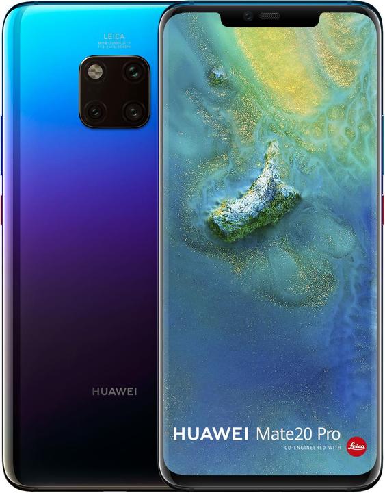 Huawei Mate 20 Pro (128 GB, Twilight, 6.39", Dual SIM, 40 Mpx, 4G)