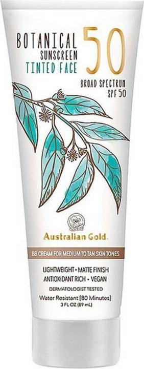 Actual product image Australian Gold Botanical Tinted Face Rich-Deep (Sun cream face, SPF 50, 88 ml)