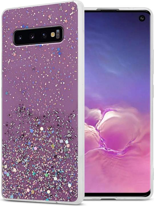 Violet avec paillettes