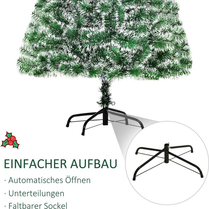 Produktbild Homcom Künstlicher Weihnachtsbaum mit Metallständer (150 cm)