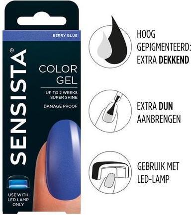Immagine prodotto Sensista Color Gel Berry Blue - Blu (Blu bacca)