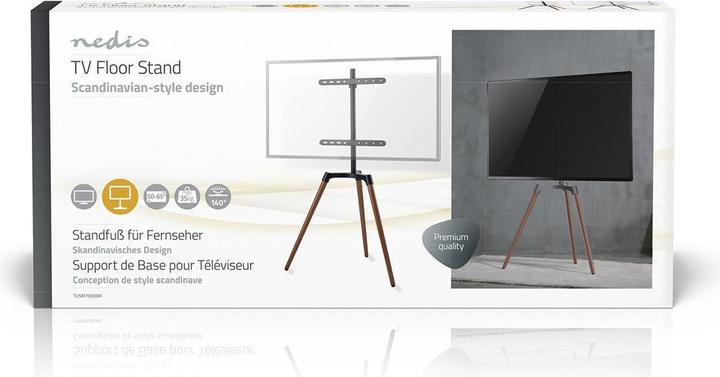 Produktbild Nedis TV Bodenständer 50 - 65 " maximal unterstützes Bildschirmgewicht: 35 kg Scandinavian Design d (65", 35 kg)