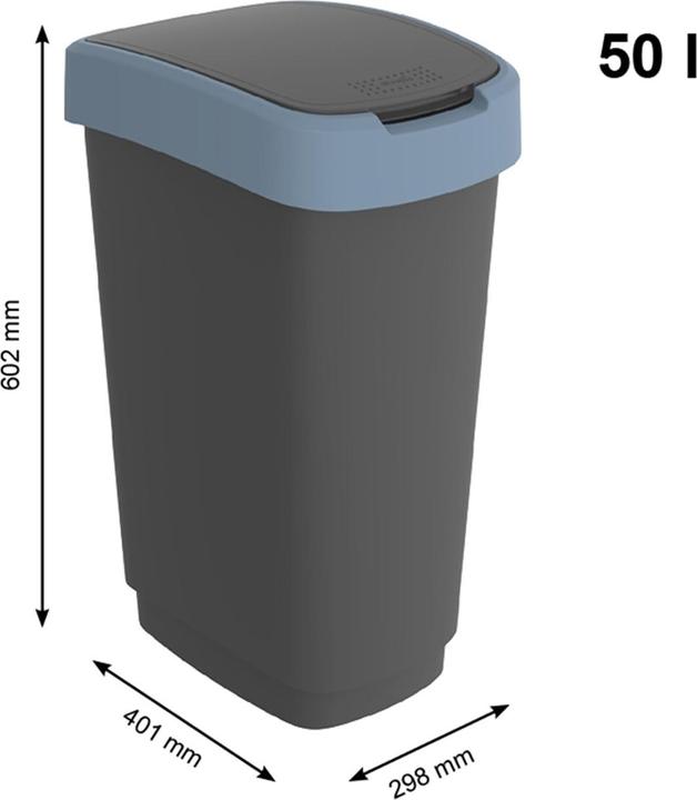 Actual product image Rotho Twist waste bin (50 l)