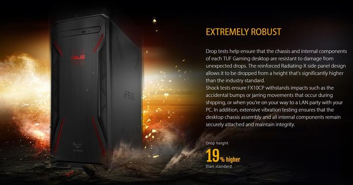 Image du produit ASUS TUF Gaming FX10CP-CH009T (Intel Core i5-8400, 8 Go, 128 Go, GeForce GT 1030)