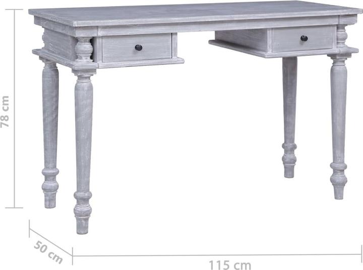 Produktbild VidaXL Mahagoniholz Massiv Schreibtisch 115x50x78cm Computertisch Bürotisch (115 x 50 x 78 cm)