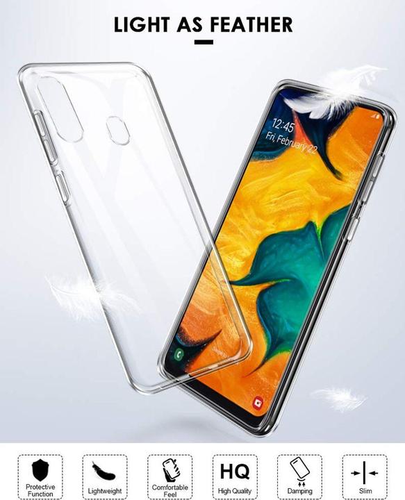 Produktbild König Design Handyhülle für Samsung Galaxy A20e Schutzcase Backcover Bumper Etuis Transparent (Samsung Galaxy A20e)