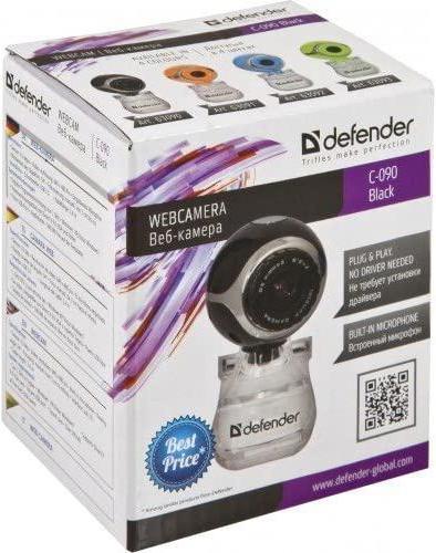 Actual product image Defender IronKey C-090 webcam 0.3 MP USB 2.0 Black - Webcam (0.30 Mpx)
