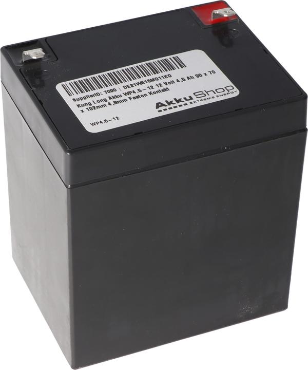 Produktbild Kung Long Akku WP4.5-12, 4,8mm Faston Kontakt (12 V, 4.50 Ah)