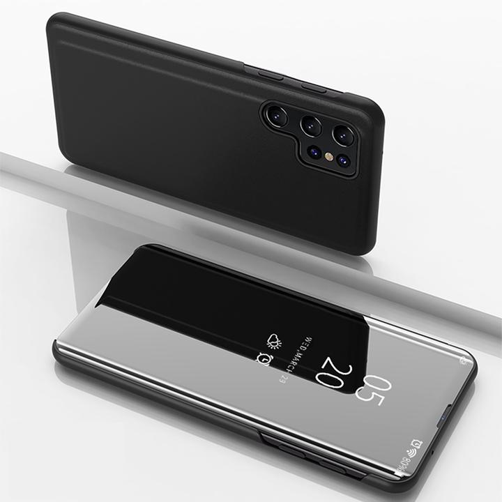 Produktbild Hurtel Back panel cover Clear View Case for Samsung Galaxy A56 Cover with Flip - Black (Samsung Galaxy A56)